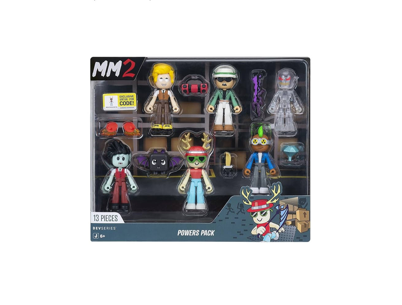 MM2: Powers Pack Six 2.75-Inch Figures Ghost Mix & Match ^ Exclusive Virtual COD