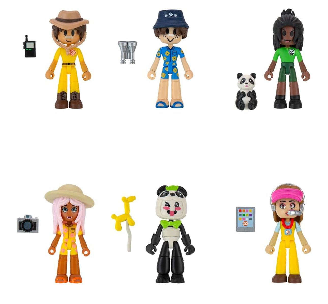 Livetopia Day at the Zoo Pack- Six 2.75-Inch Mix-and-Match Figures with Unique Accessories and Exclusive Virtual Item Code